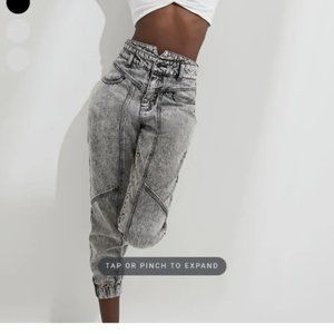 RARE Bardot Jeans Splice Acid Wash Vintage Capri